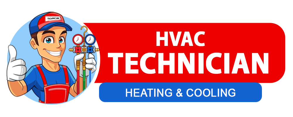 HVAC Technician heating and cooling logo